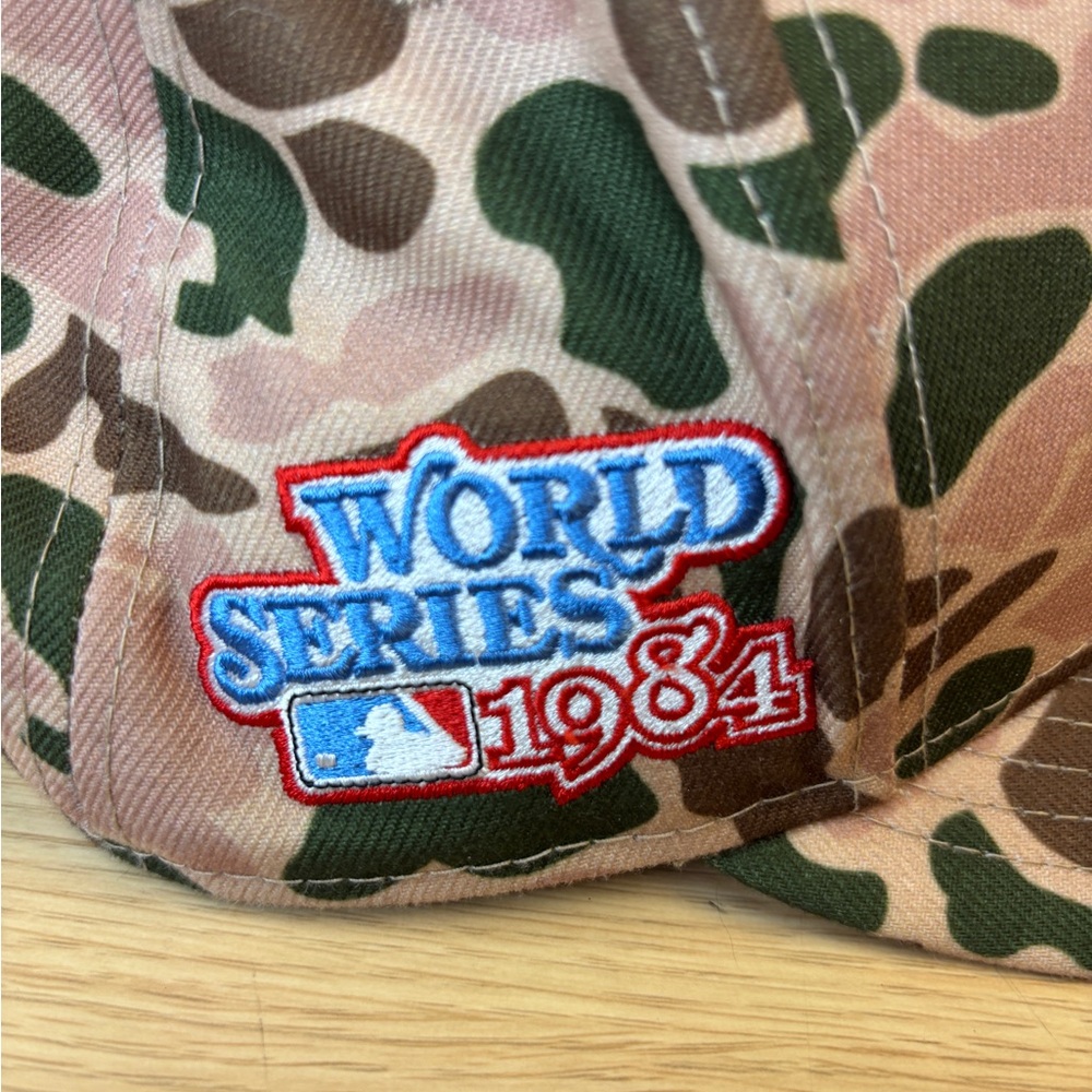 Detroit Tigers MLB New Era World Series 1984‎ Duck Camo Cap 7 1/4 Fit - Picture 4 of 8